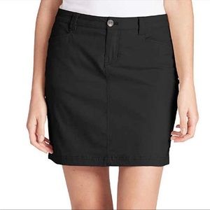 Eddie Bauer Adventurer Skirt Skort Black Sz 14